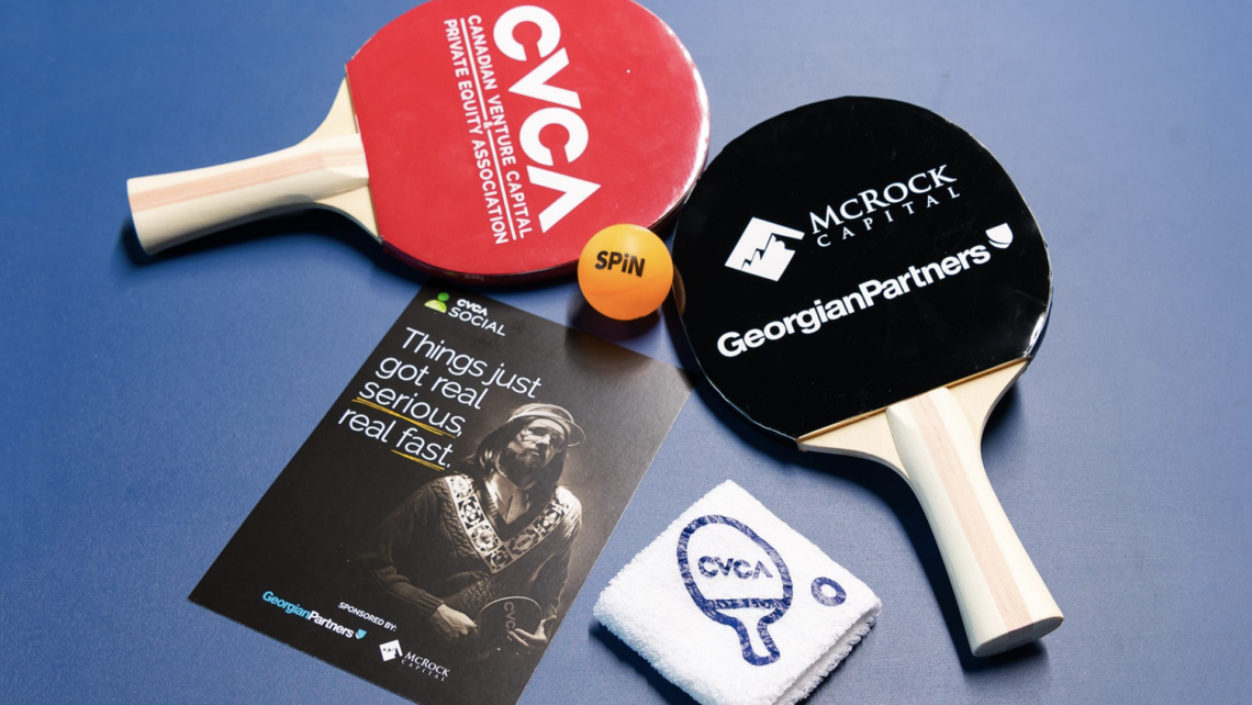 Studio 141 inc portfolio CVCA ping pong event