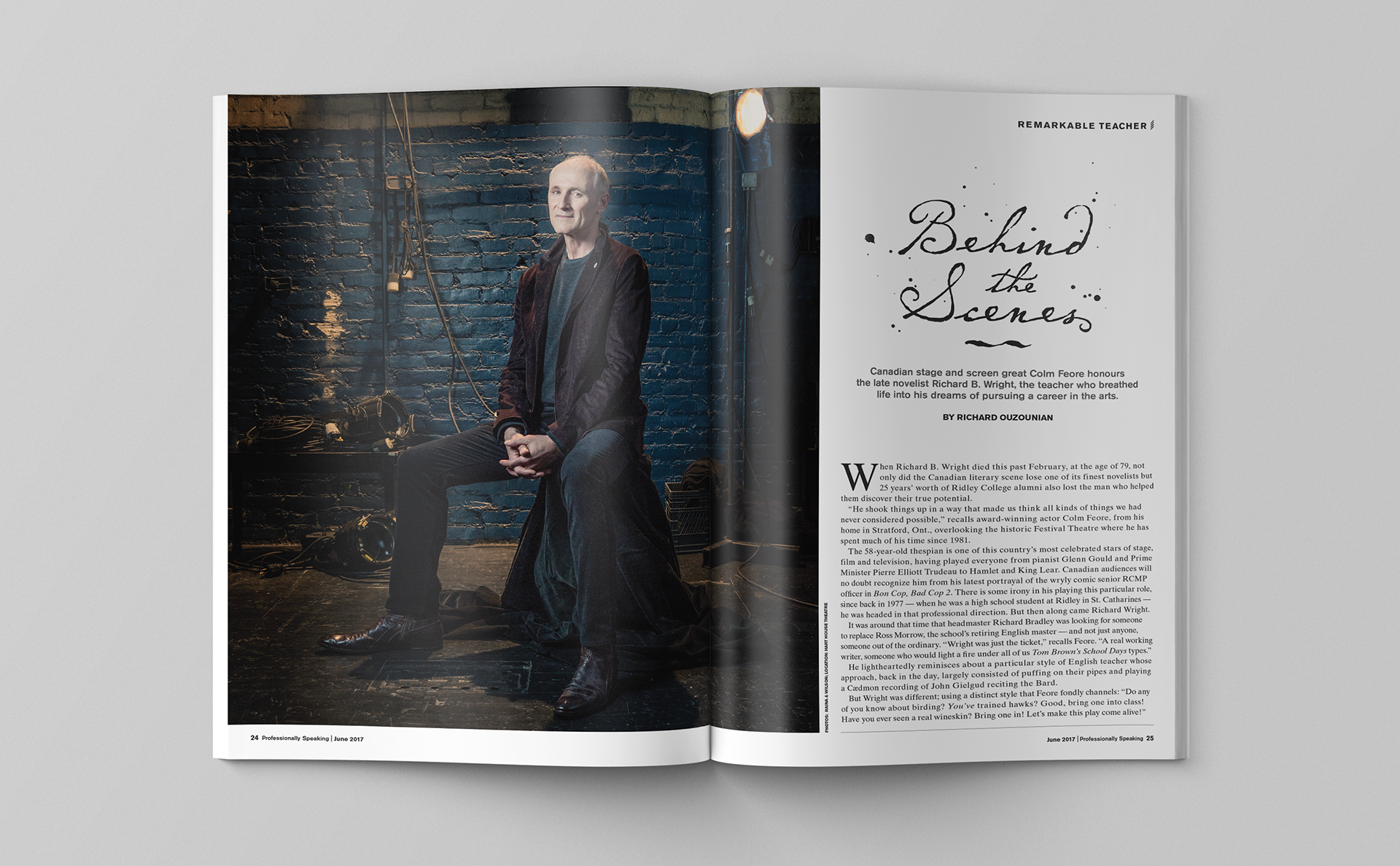 Studio 141 inc portfolio OCT Professionally Speaking magazine