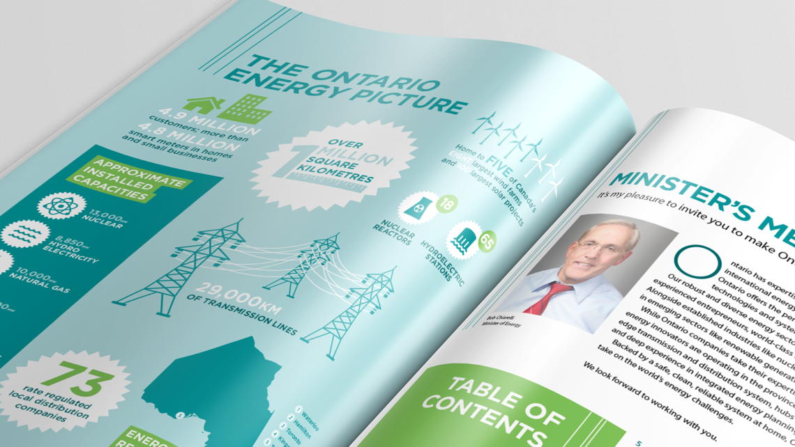 Studio 141 inc portfolio Ontario Ministry of Energy Energy in Ontario publication