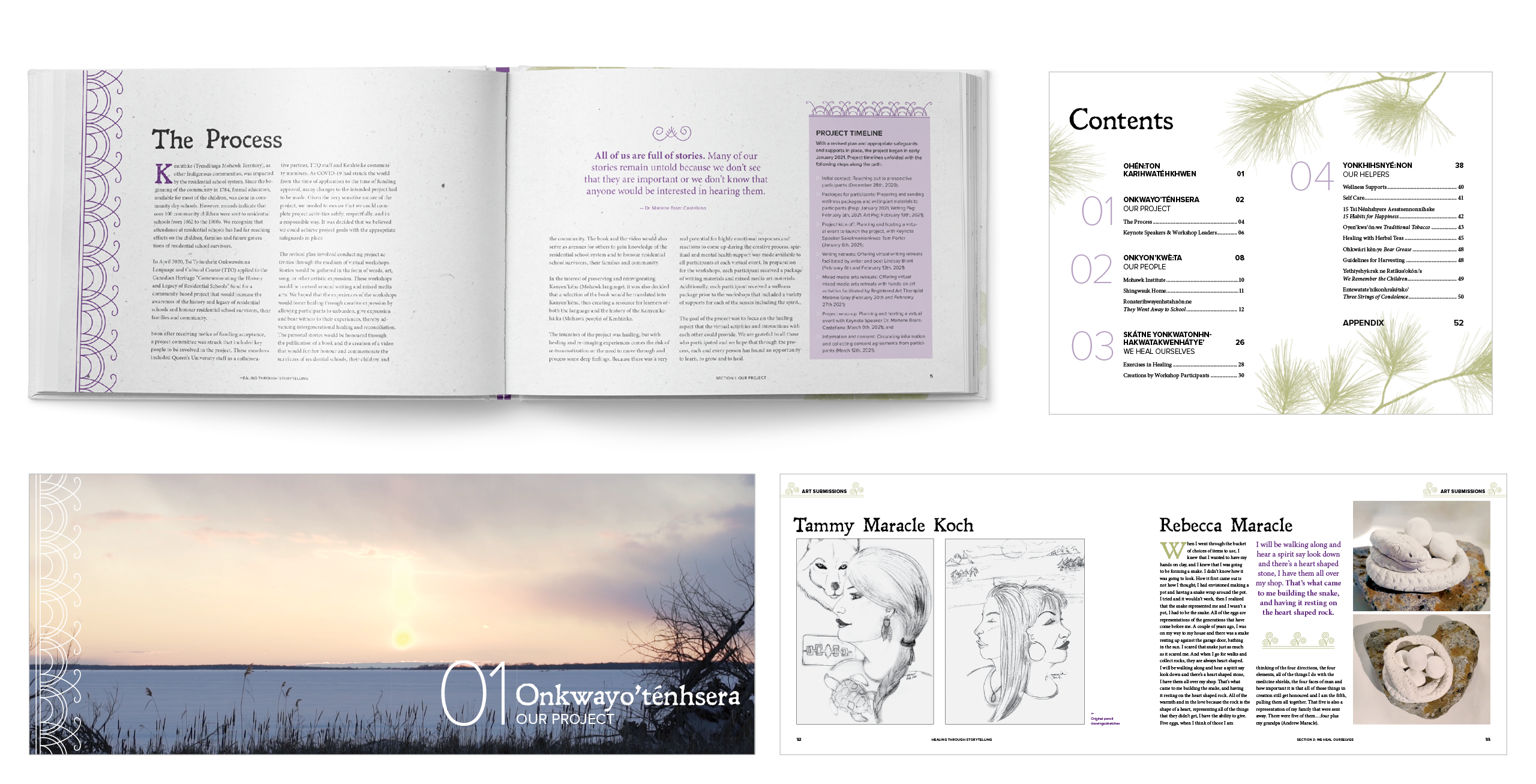 tsi tyonnheht onkwawen na healing through storytelling hardcover book design residential schools